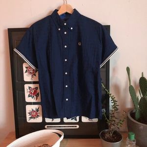 fred perry button up